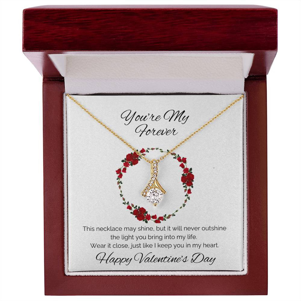 Alluring Beauty Necklace – The Perfect Valentine’s Day Gift in White or Yellow Gold - ELISERIE