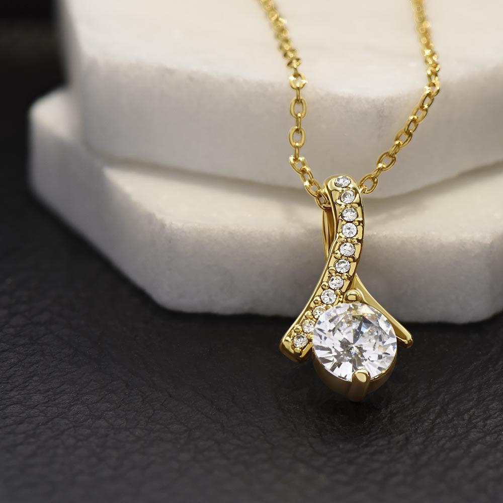 Alluring Beauty Necklace – The Perfect Valentine’s Day Gift in White or Yellow Gold - ELISERIE