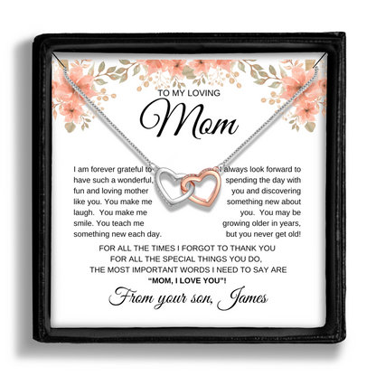 Mother's Day Pendant Collection With Message Card