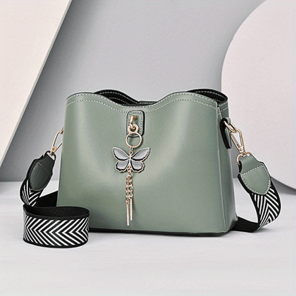 Elegant Butterfly Bucket Bag - ELISERIE