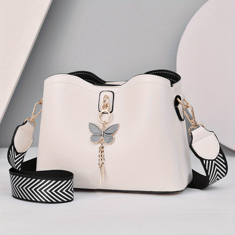 Elegant Butterfly Bucket Bag