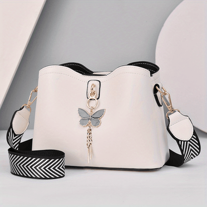 Elegant Butterfly Bucket Bag - ELISERIE