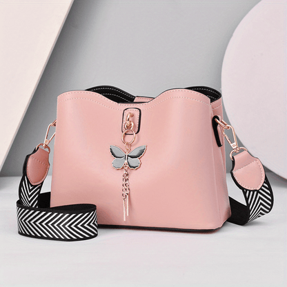 Elegant Butterfly Bucket Bag - ELISERIE