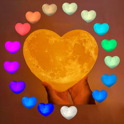 Lunar Love: Heary-Shaped Lamp - ELISERIE