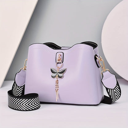 Elegant Butterfly Bucket Bag - ELISERIE