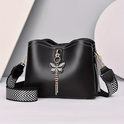 Elegant Butterfly Bucket Bag - ELISERIE